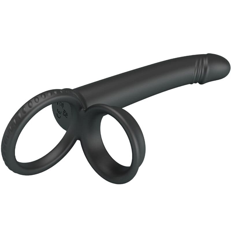 PRETTY LOVE - DILLION DOUBLE PENETRATION DOUBLE COCK RING BLACK thumb 6