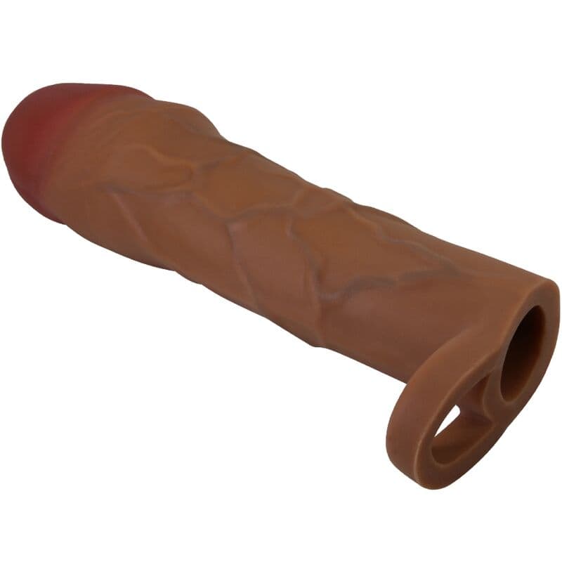 PRETTY LOVE - HANI PENIS SLEEVE WITH 5 CM EXTENSION MULATTO thumb 2