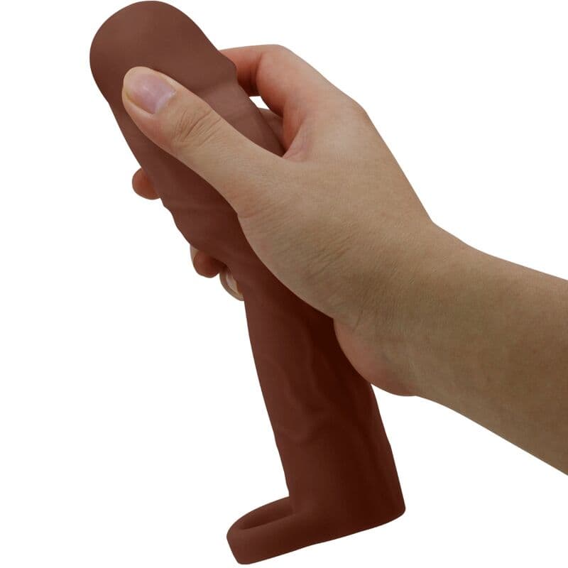 PRETTY LOVE - GERD PENIS SLEEVE WITH 7.6 CM EXTENSION MULATTO thumb 5