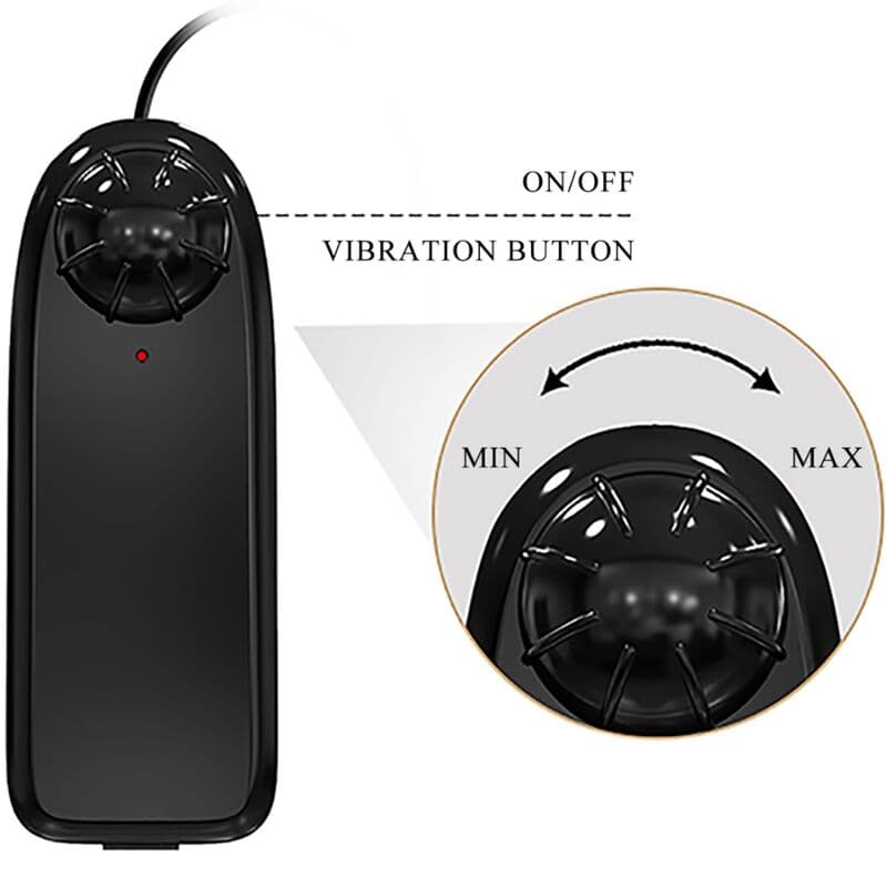 BAILE - CATOBLEPAS REALISTIC VIBRATOR 20.6 CM FLESH REMOTE CONTROL thumb 6