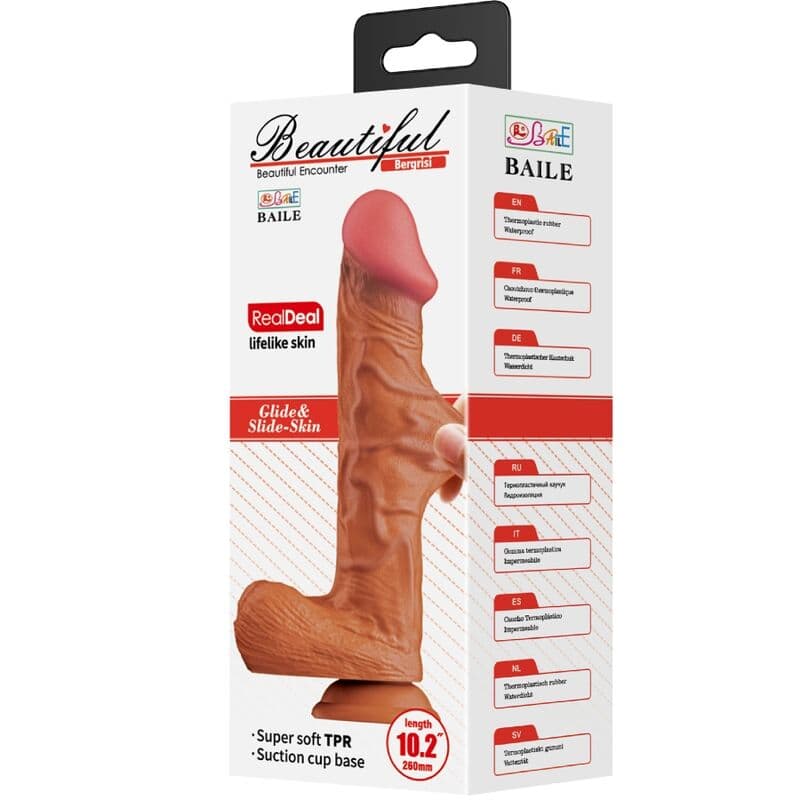 BAILE - BERGRISI REALISTIC DILDO 26 CM FLESH thumb 6