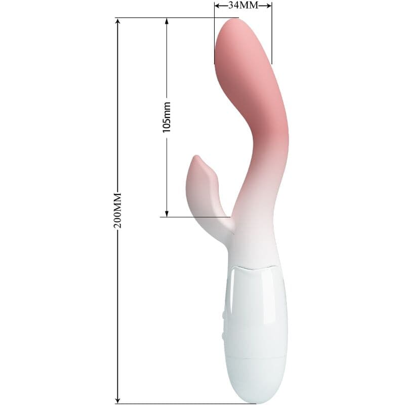 PRETTY LOVE - BRIGHTY G-SPOT VIBRATOR + CLITORIS STIMULATOR 30 VIBRATIONS PINK thumb 4