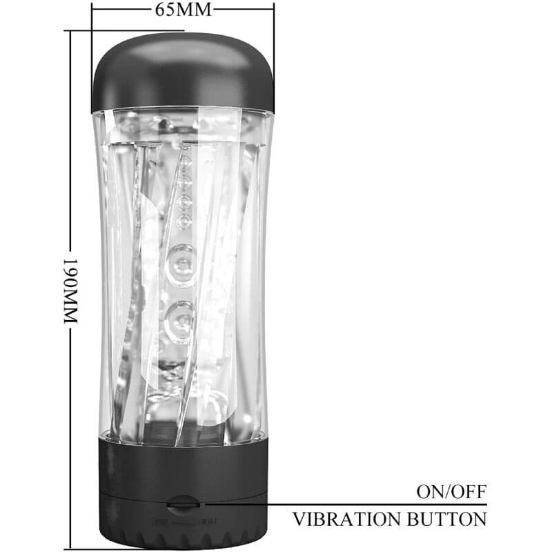 PRETTY LOVE - TAMARA MALE MASTURBATOR MULTI-SPEED VIBRATOR BLACK thumb 4