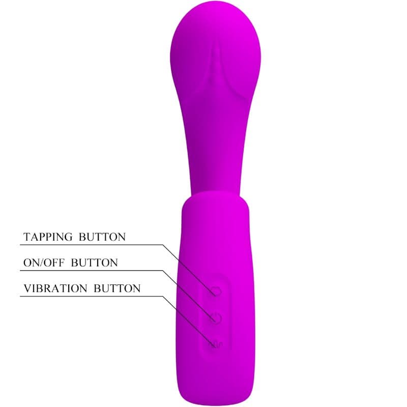 PRETTY LOVE - SIBEL SIBEL G-SPOT VIBRATOR + CLITORIS STIMULATOR 10 VIBRATIONS PURPLE thumb 4
