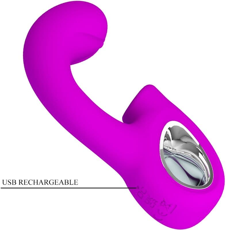 PRETTY LOVE - SIBEL SIBEL G-SPOT VIBRATOR + CLITORIS STIMULATOR 10 VIBRATIONS PURPLE thumb 6