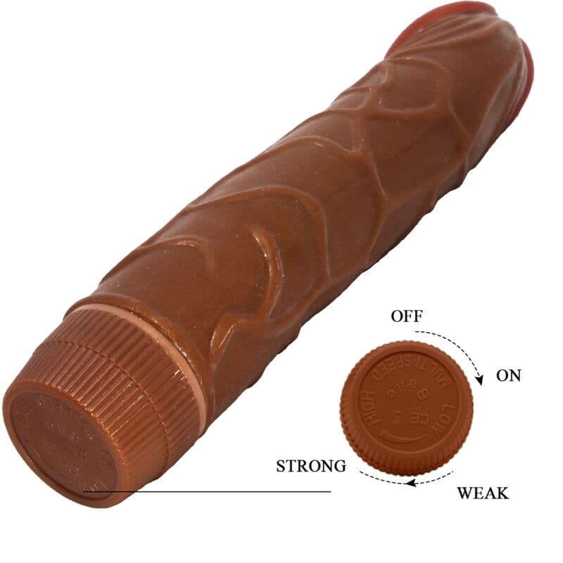 BAILE - BOB REALISTIC VIBRATOR 22.5 CM MULATTO thumb 5