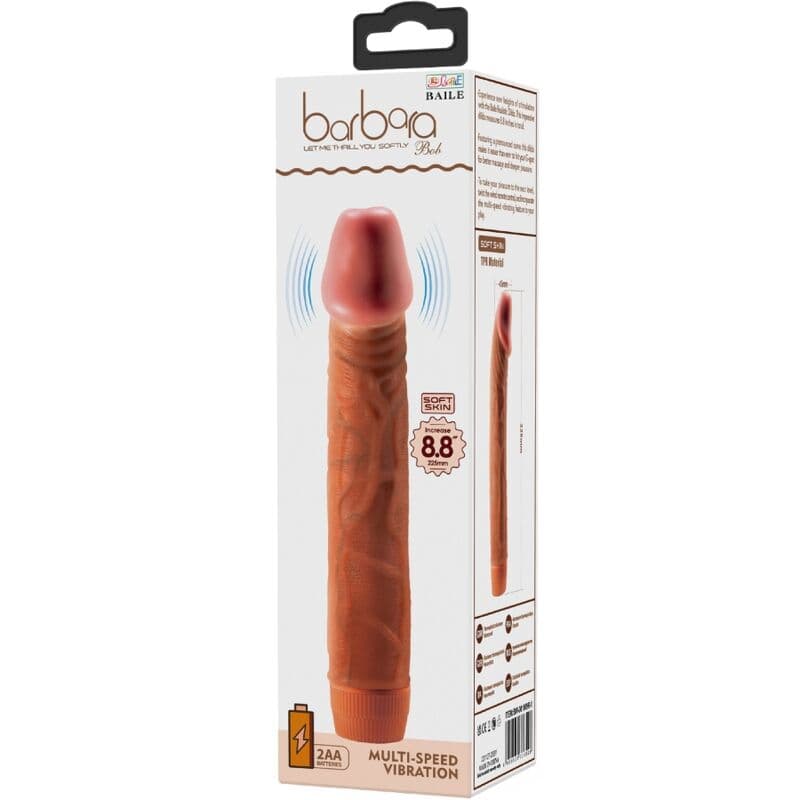 BAILE - BOB REALISTIC VIBRATOR 22.5 CM MULATTO thumb 6