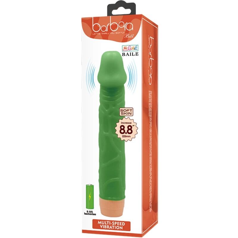 BAILE - BILL REALISTIC VIBRATOR 22.5 CM GREEN thumb 8