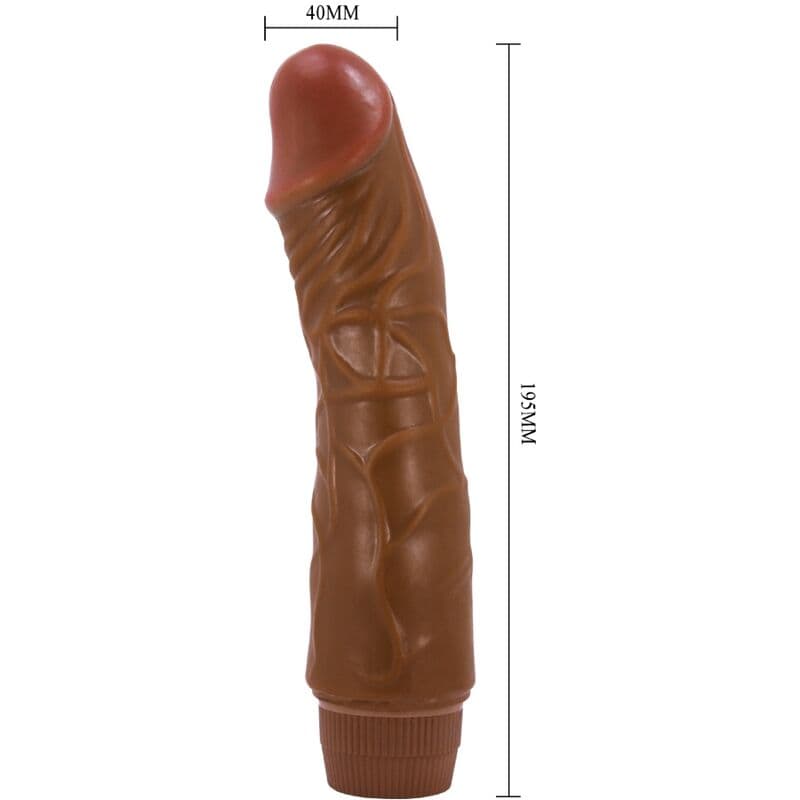BAILE - JEFF REALISTIC VIBRATOR 19.5 CM MULATTO thumb 3