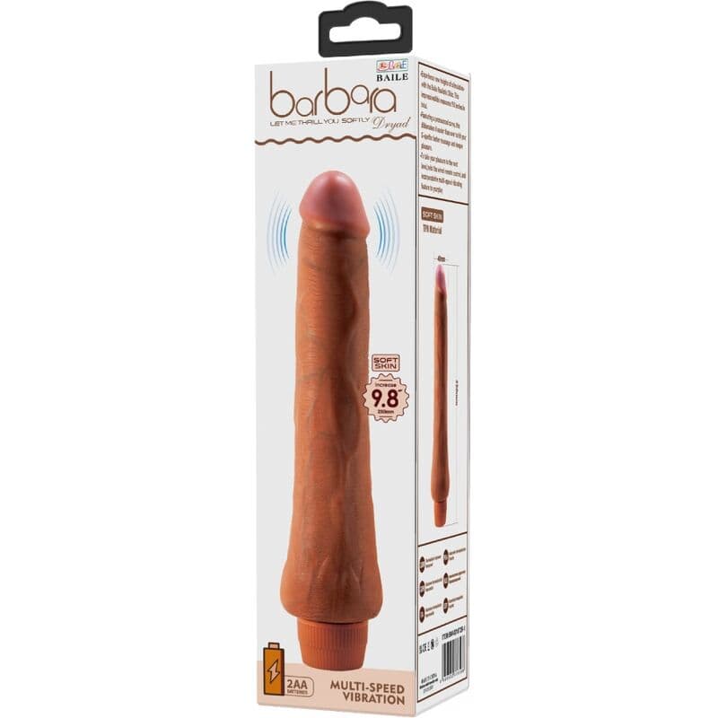BAILE - DRYAD REALISTIC VIBRATOR 25 CM MULATTO thumb 6