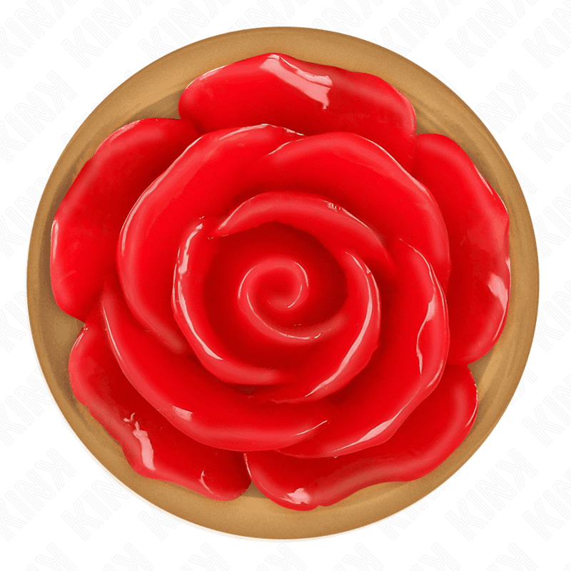 KINK - PINK GOLD ANAL PLUG WITH RED ROSE M thumb 5