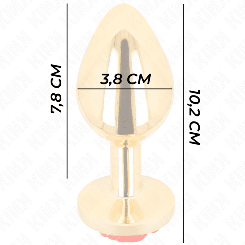 KINK -  PLUG ANAL GOLD ROSE RED SIZE L thumb 4