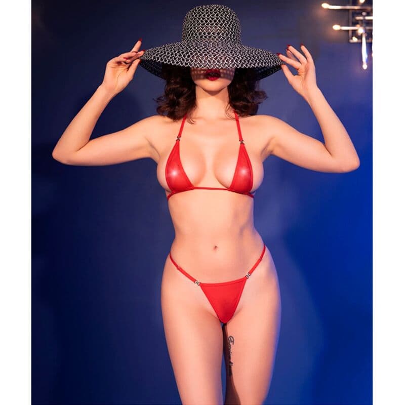 CHILIROSE - CR 4840 MICRO BIKINI RED S/M thumb 6