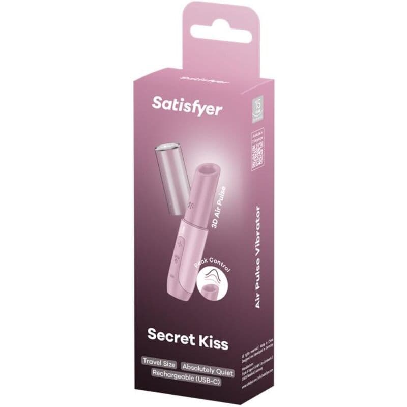 SATISFYER - SECRET KISS WAVE CLITORIS STIMULATOR PINK thumb 6