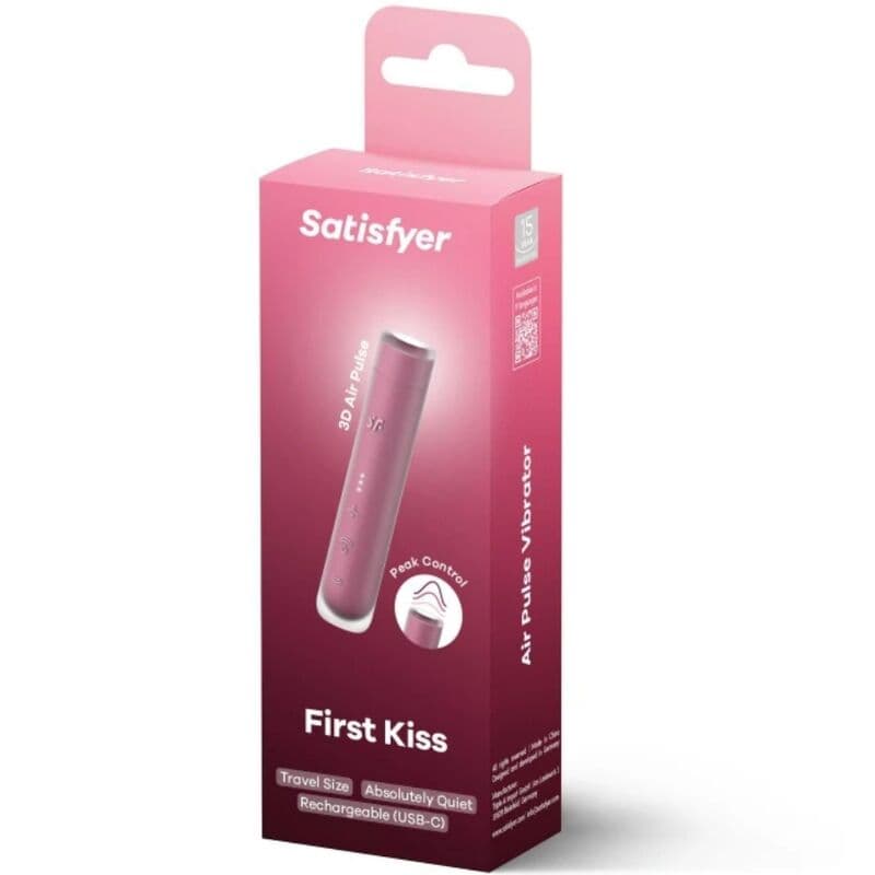 SATISFYER - FIRST KISS WAVE CLITORIS STIMULATOR GARNET thumb 2