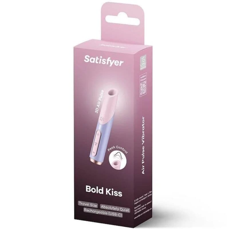 SATISFYER - BOLD KISS WAVE CLITORIS STIMULATOR PINK / VIOLET thumb 2