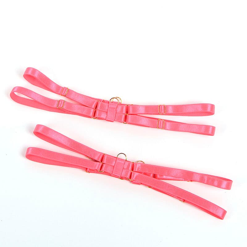 SUBBLIME - 955298 BRA SET WITH NECKLACE AND LEG DETAILS FLUORESCENT PINK S/M thumb 9