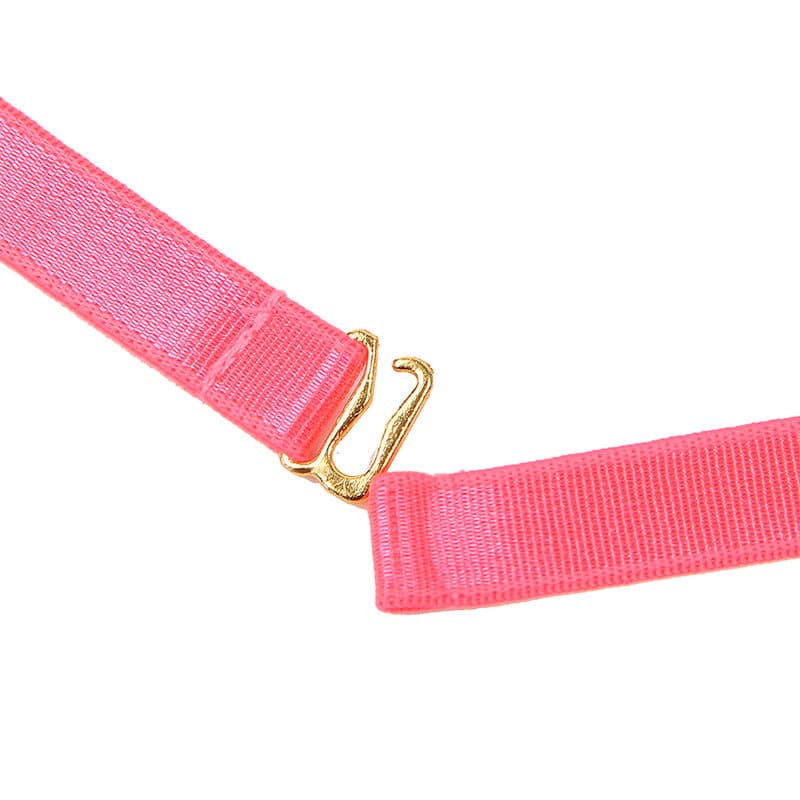SUBBLIME - 955298 BRA SET WITH NECKLACE AND LEG DETAILS FLUORESCENT PINK S/M thumb 10