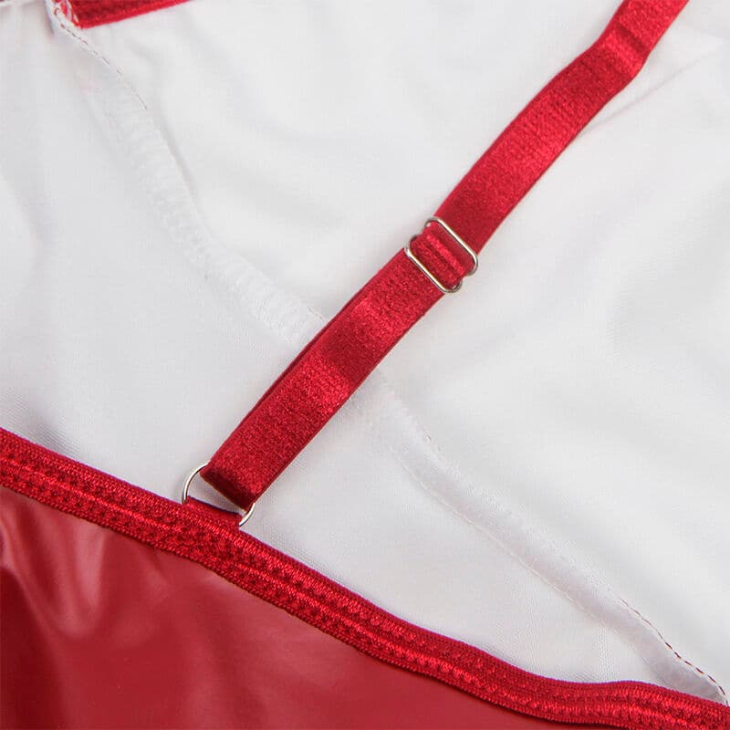 SUBBLIME - 955403 DRESS WITH BURGUNDY LEATHER STRAPS L/XL thumb 8