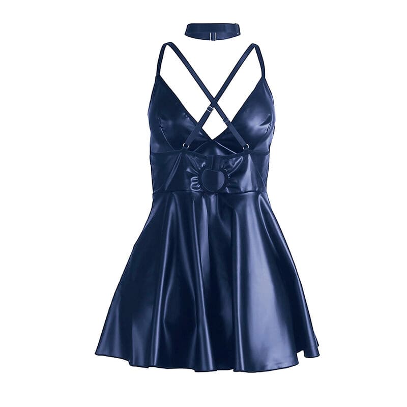 SUBBLIME - 955427 DRESS WITH BLUE LEATHER STRAPS L/XL thumb 7