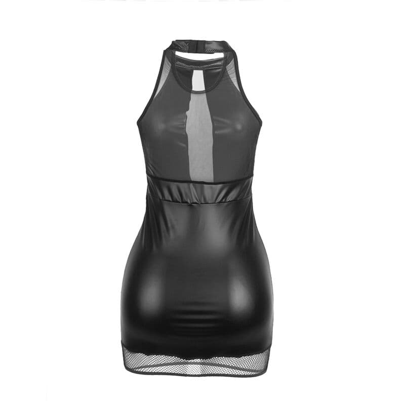 SUBBLIME - 955489 HALTER NECK DRESS WITH TRANSPARENCIES BLACK L/XL thumb 5