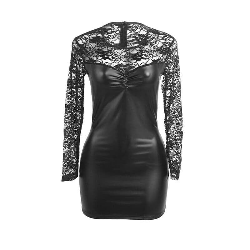 SUBBLIME - 955595 LONG SLEEVE DRESS WITH BLACK LACE S/M thumb 4