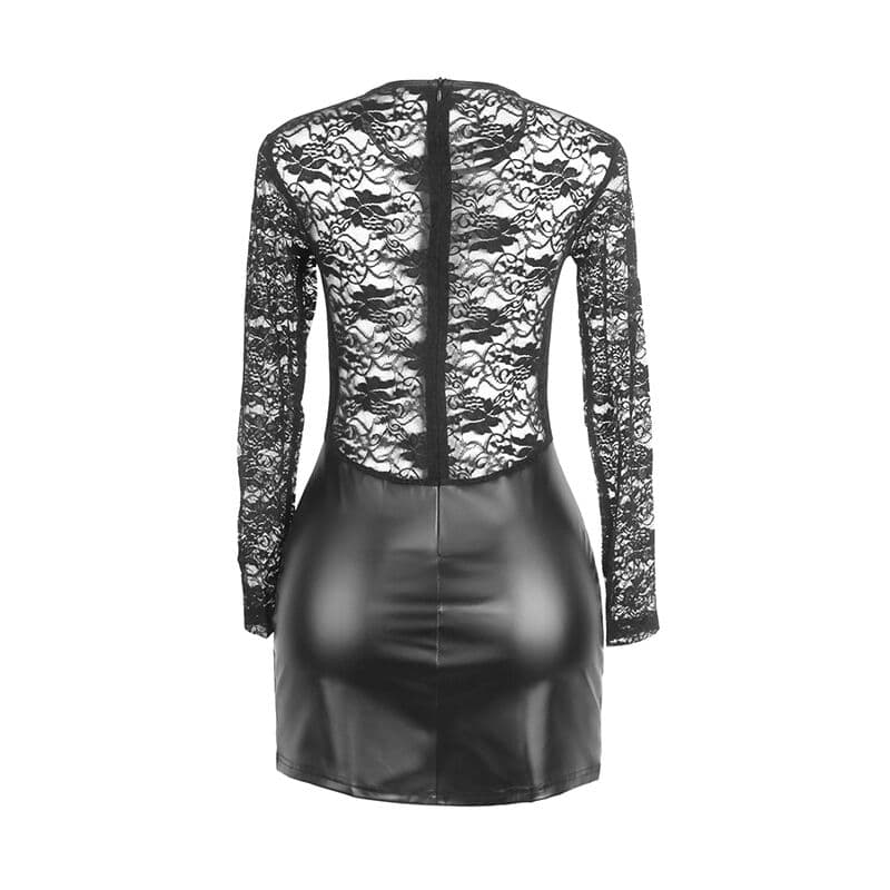 SUBBLIME - 955601 LONG SLEEVED DRESS WITH BLACK LACE L/XL thumb 5