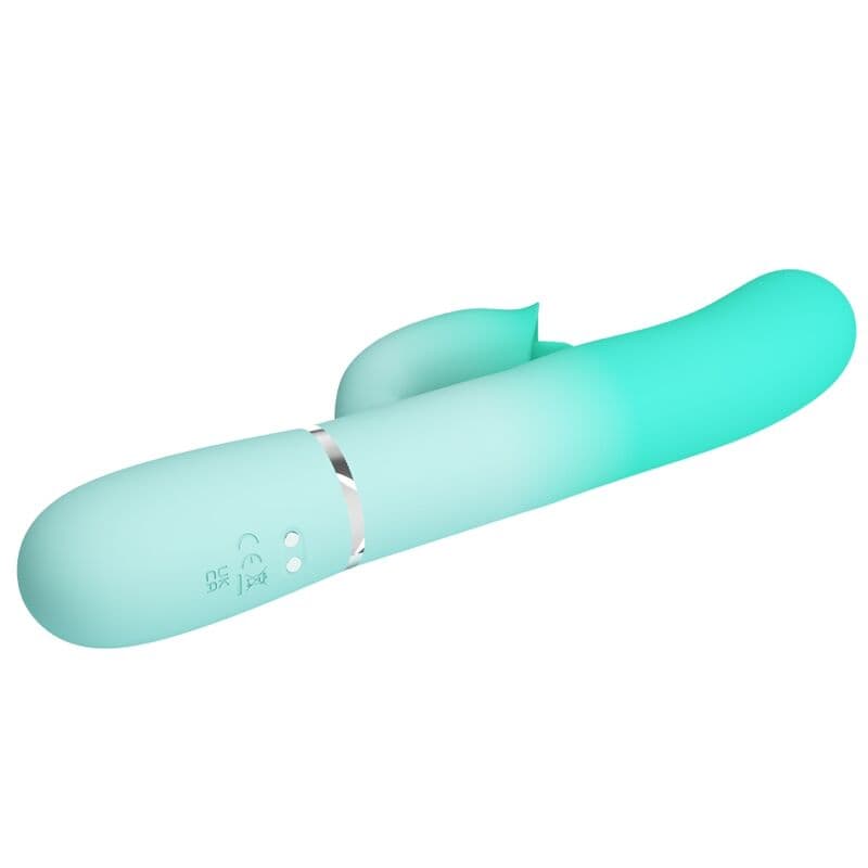 PRETTY LOVE - GIGI MULTIFUNCTION RABBIT VIBRATOR AQUA GREEN thumb 4