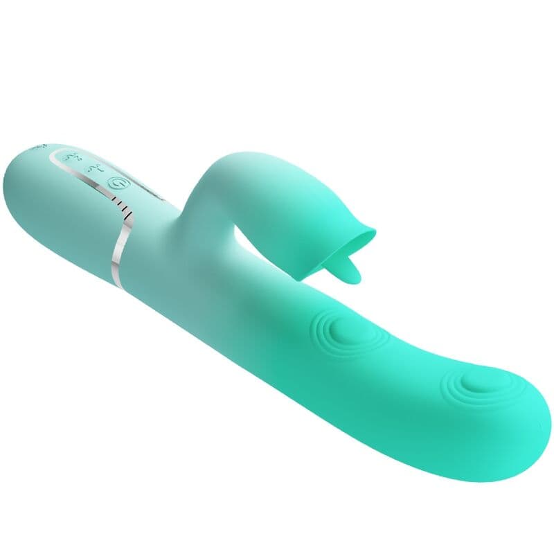 PRETTY LOVE - GIGI MULTIFUNCTION RABBIT VIBRATOR AQUA GREEN thumb 6