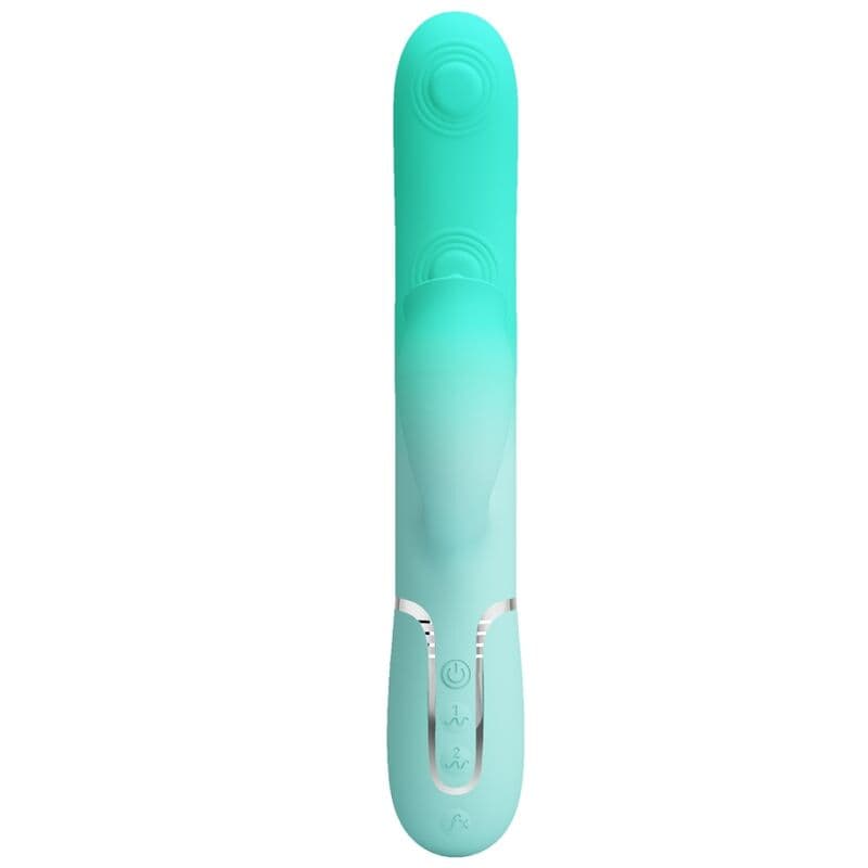 PRETTY LOVE - GIGI MULTIFUNCTION RABBIT VIBRATOR AQUA GREEN thumb 3