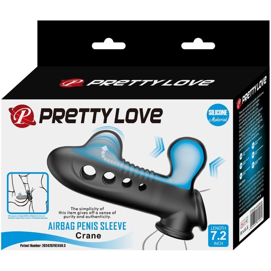 PRETTY LOVE - CRANE PENIS SLEEVE WITH AIRBAG BLACK thumb 13