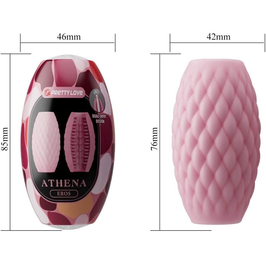 PRETTY LOVE - ATHENA EROS SILICONE MALE MASTURBATOR PINK thumb 6