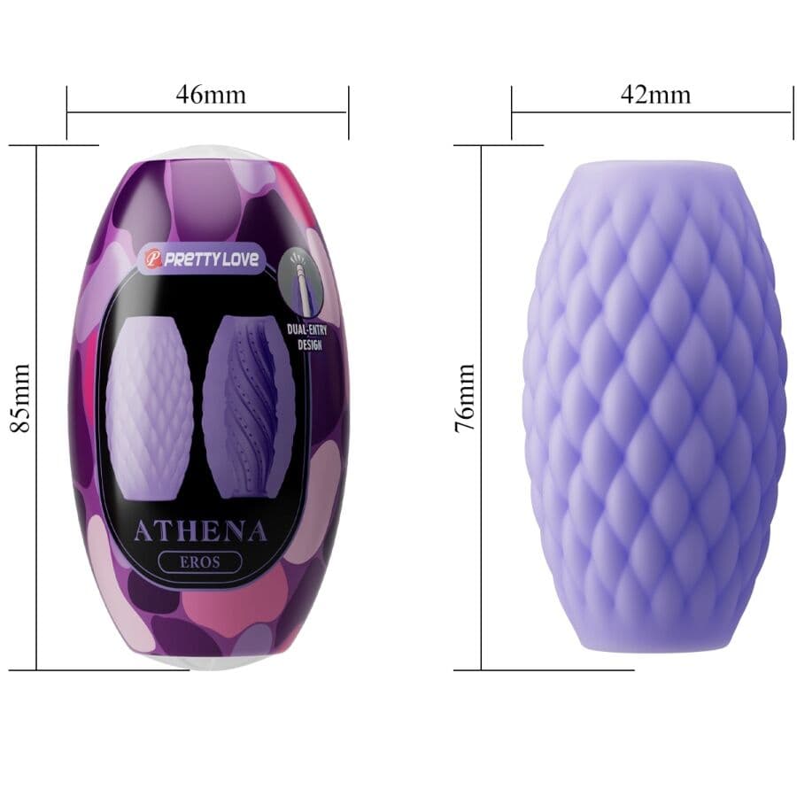 PRETTY LOVE - ATHENA EROS SILICONE MALE MASTURBATOR PURPLE thumb 6