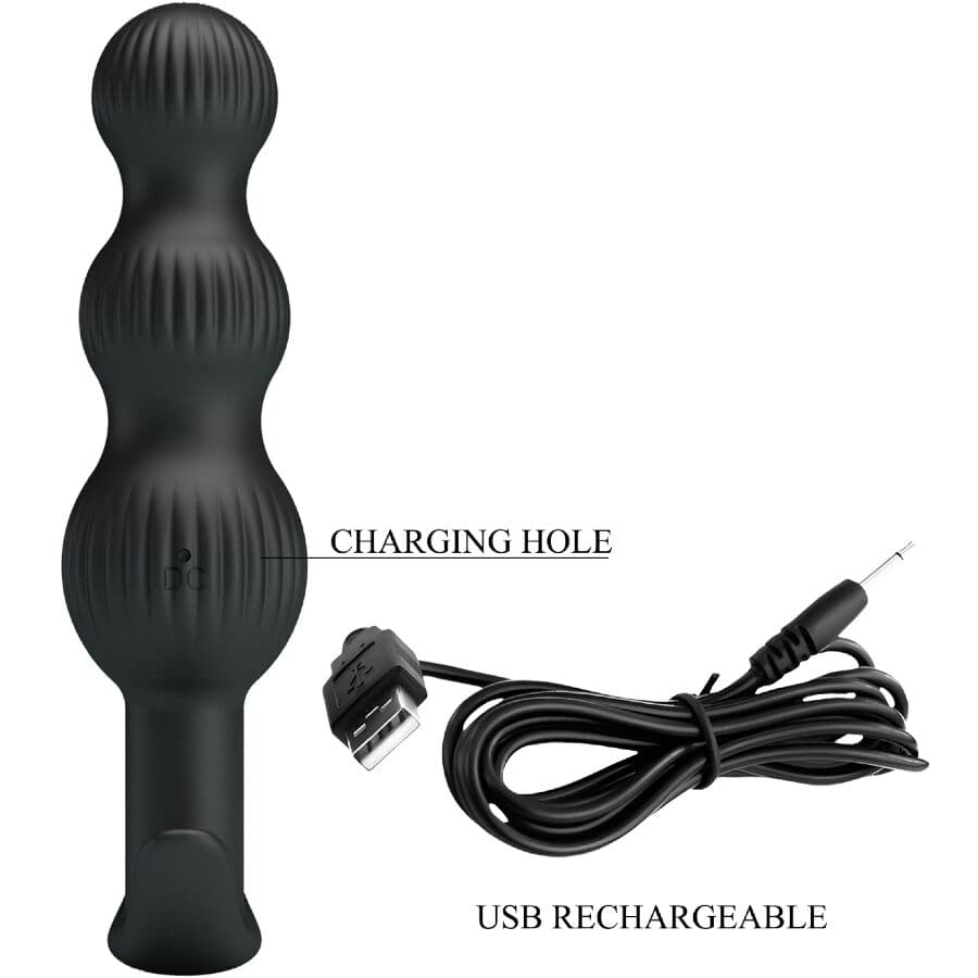 PRETTY LOVE - SIDNEY ANAL VIBRATOR 10 VIBRATIONS BLACK thumb 8