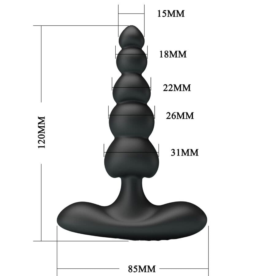PRETTY LOVE - CORBAN ANAL VIBRATOR 10 VIBRATIONS BLACK thumb 7