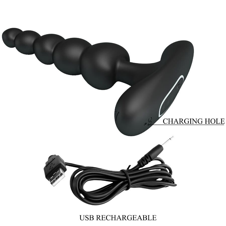 PRETTY LOVE - CORBAN ANAL VIBRATOR 10 VIBRATIONS BLACK thumb 8
