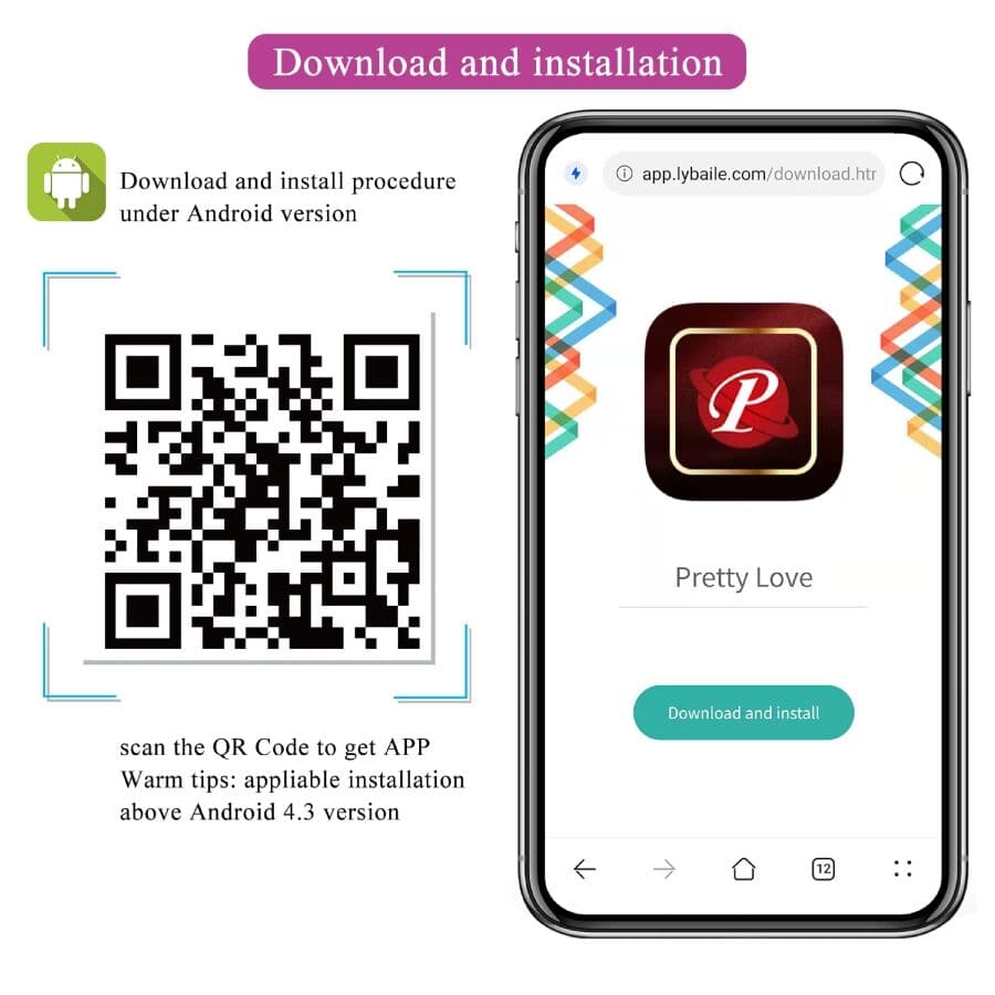 PRETTY LOVE - LEVIATHAN APP CONTROLLED VIBRATOR PURPLE thumb 11