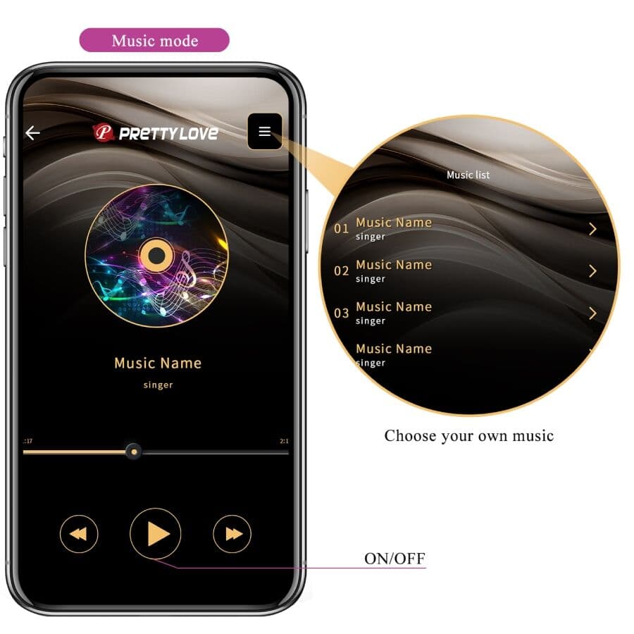 PRETTY LOVE - LEVIATHAN APP CONTROLLED VIBRATOR PURPLE thumb 16