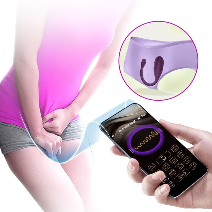 PRETTY LOVE - LEVIATHAN APP CONTROLLED VIBRATOR PURPLE thumb 9