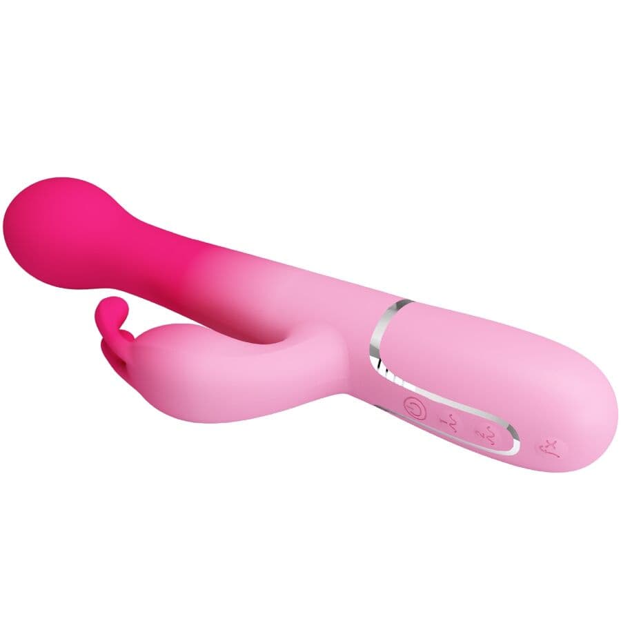 PRETTY LOVE - DEJON 3 IN 1 MULTIFUNCTION RABBIT VIBRATOR PINK thumb 4