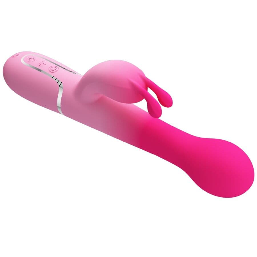 PRETTY LOVE - DEJON 3 IN 1 MULTIFUNCTION RABBIT VIBRATOR PINK thumb 7