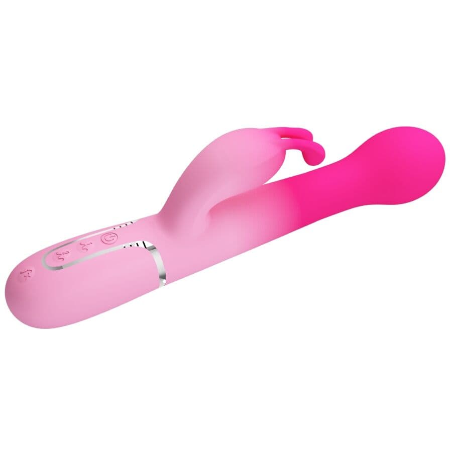 PRETTY LOVE - DEJON 3 IN 1 MULTIFUNCTION RABBIT VIBRATOR PINK thumb 5