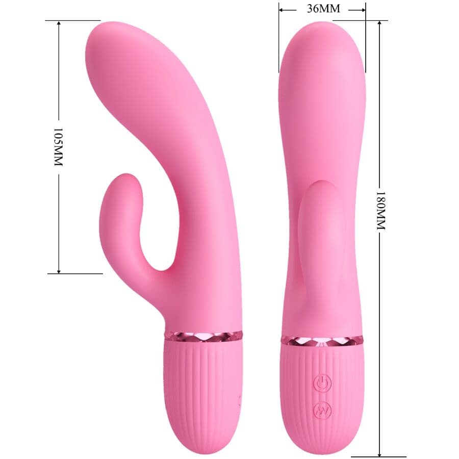 PRETTY LOVE - MARSKI RABBIT VIBRATOR & G-SPOT PINK thumb 6