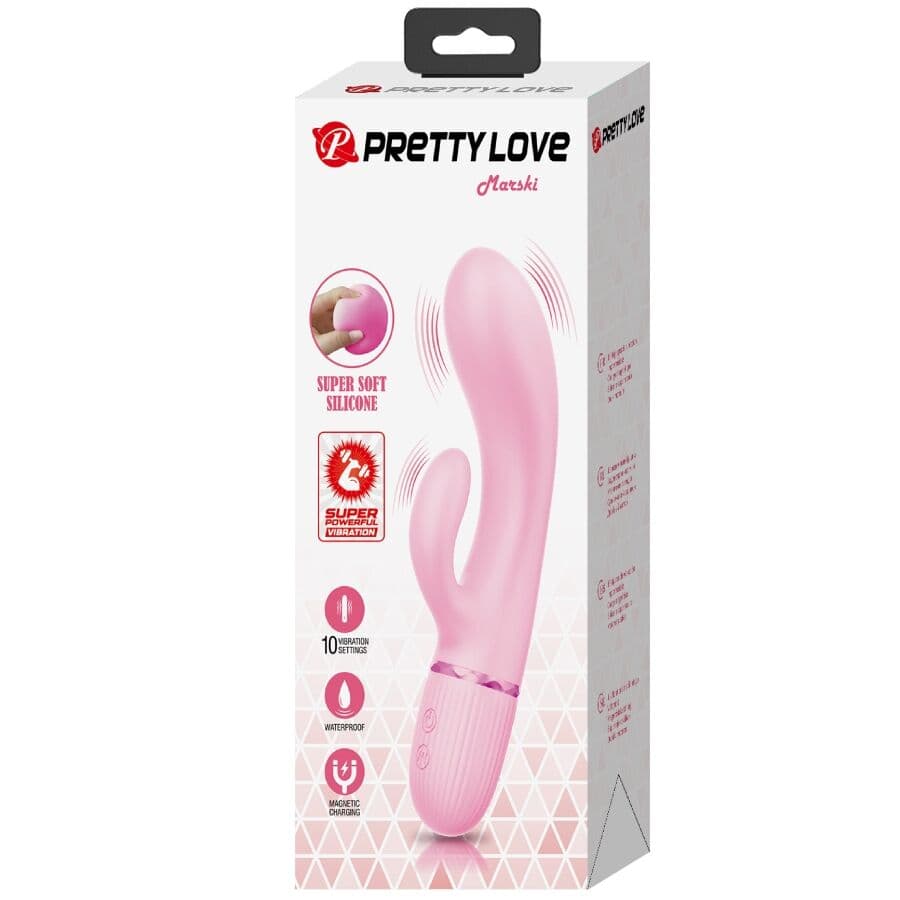 PRETTY LOVE - MARSKI RABBIT VIBRATOR & G-SPOT PINK thumb 10