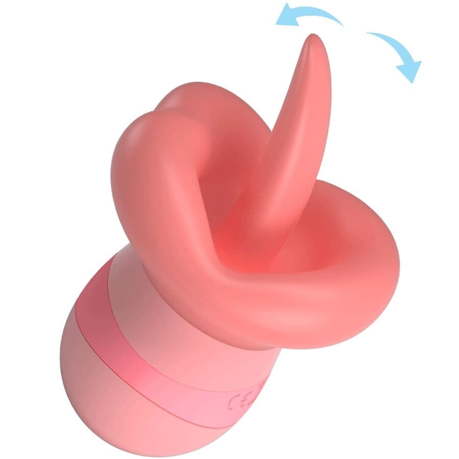 PRETTY LOVE - KYLEE TONGUE CLITORIS STIMULATOR 10 VIBRATIONS NUDE PINK thumb 6
