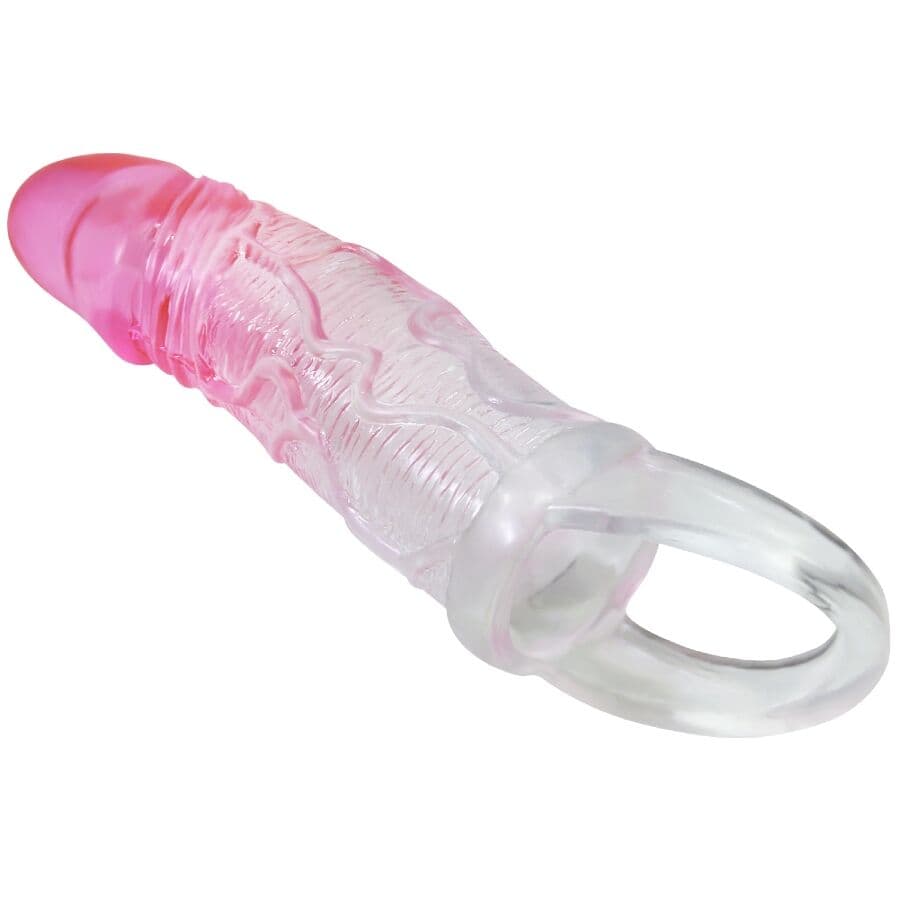PRETTY LOVE - ODES REALISTIC 2 CM ENLARGEMENT SHEATH FOR PENIS PINK thumb 3