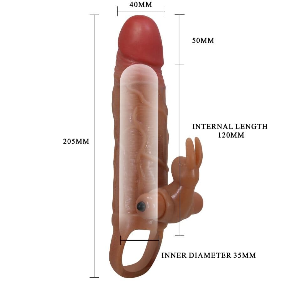 PRETTY LOVE - OSMAR PENIS SLEEVE + VIBRATING CLITORIS STIMULATOR thumb 7