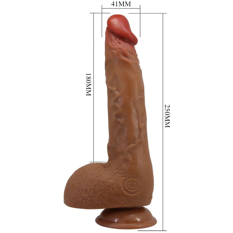 BAILE - BEAUTIFUL WILKS 5 SETTING REALISTIC VIBRATOR 25 CM MULATO thumb 3