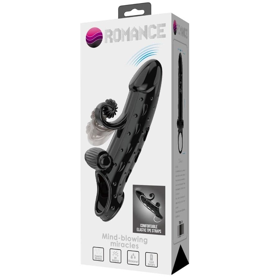ROMANCE - VIBRATING PENIS SLEEVE BLACK thumb 11