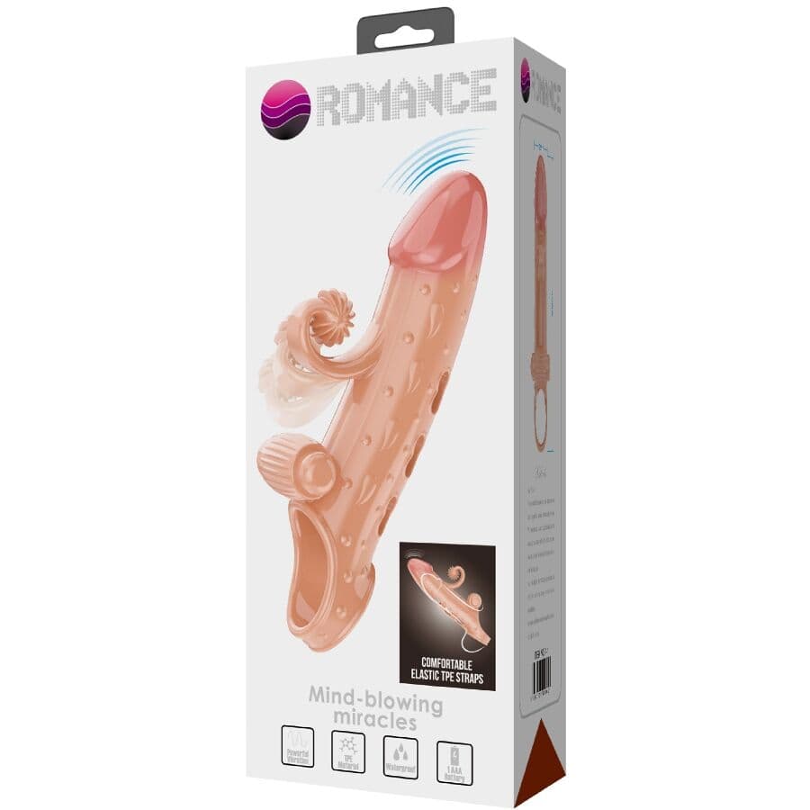 ROMANCE - VIBRATING PENIS SLEEVE NATURAL thumb 11